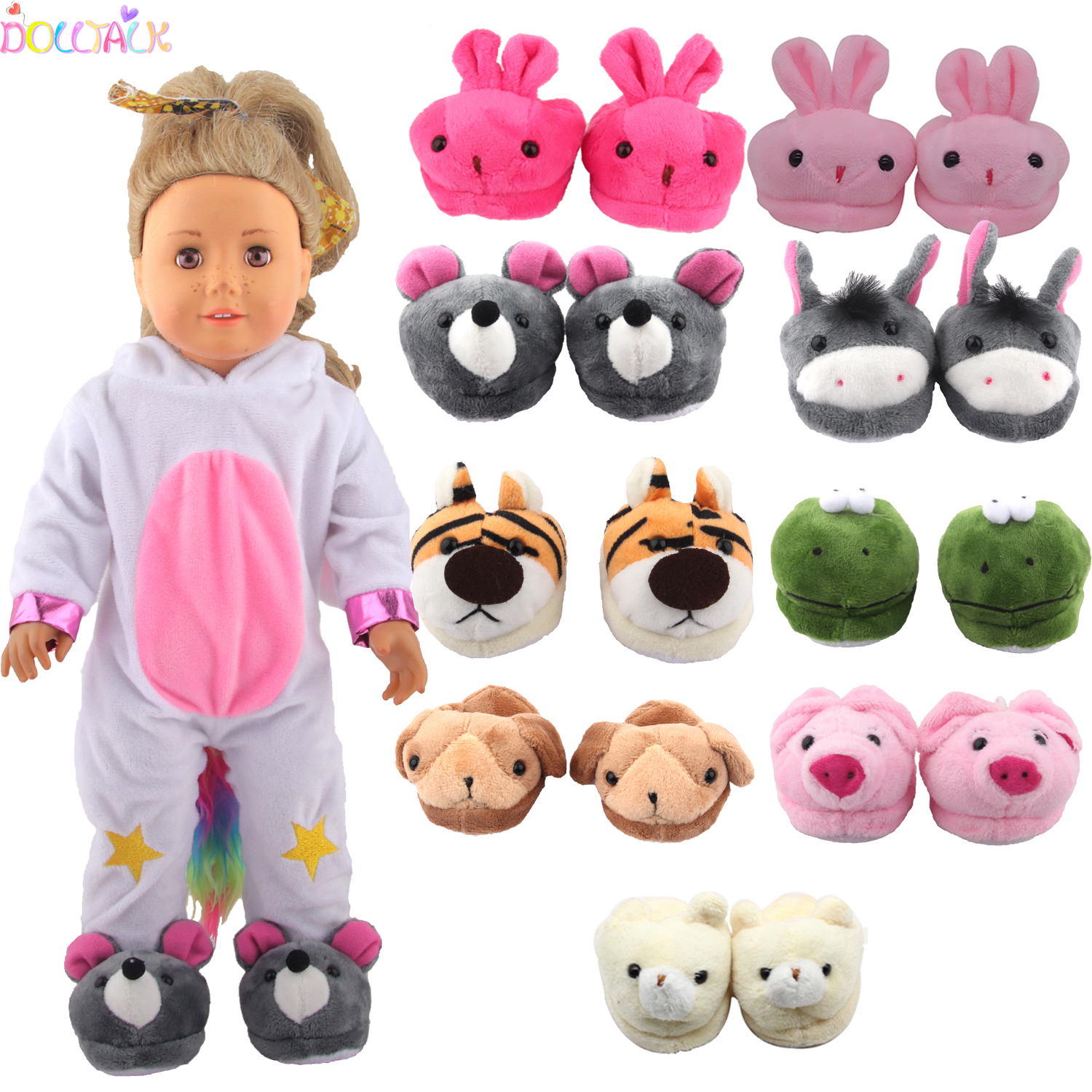 Baby Products Resale - Doll Shoes 7cm Cute Frog, Tiger,