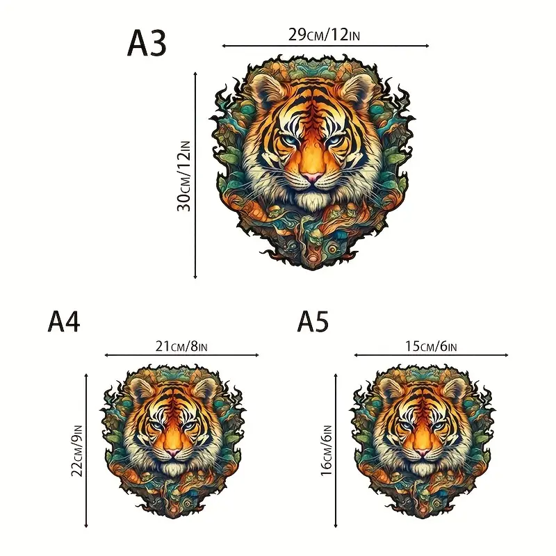 Tiger Wooden Jigsaw Puzzle, Un – Baby Products Unique Bewertung und Preis