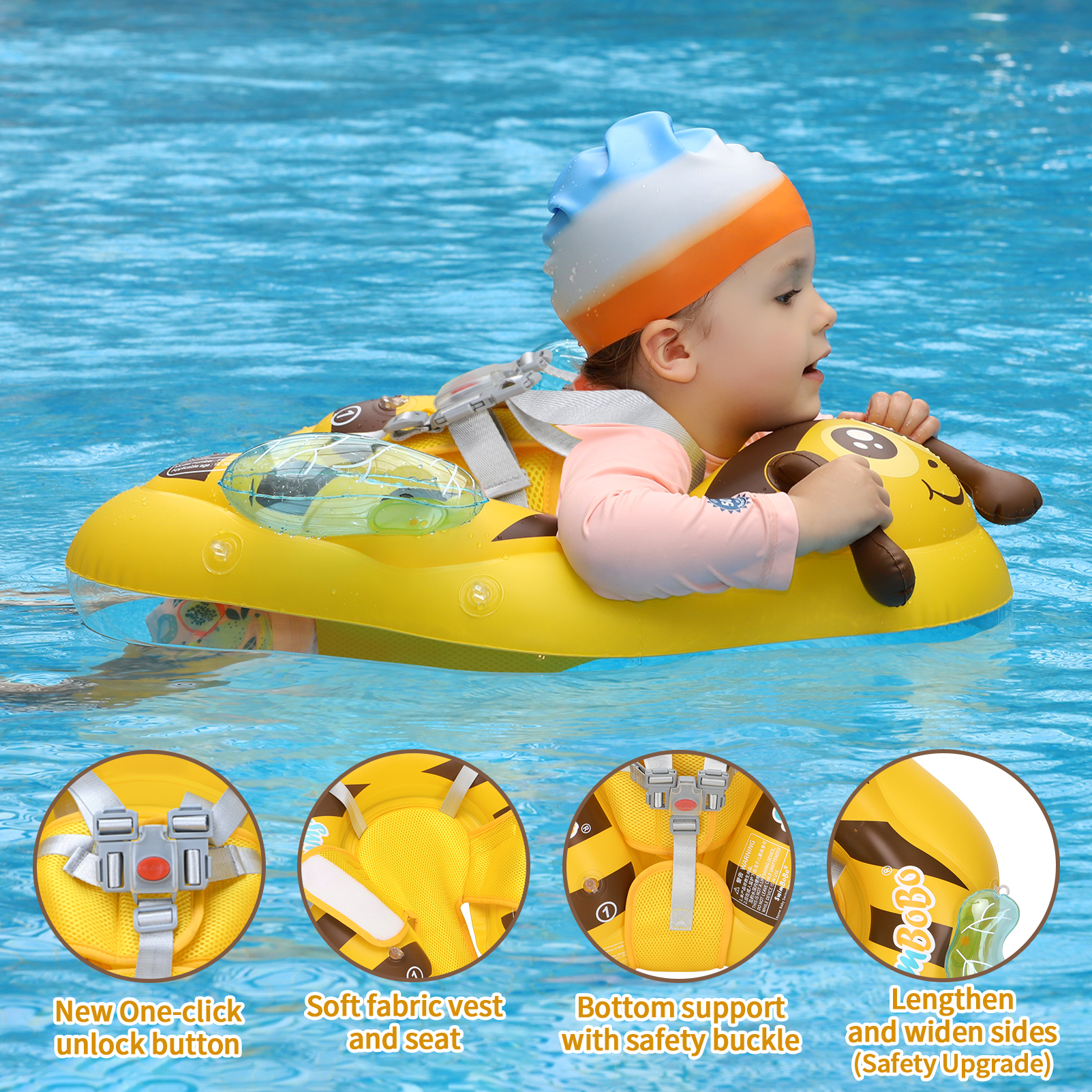 Swimbobo Yellow Kids Inflatabl – Baby Swimming Floater Bewertung und Preis