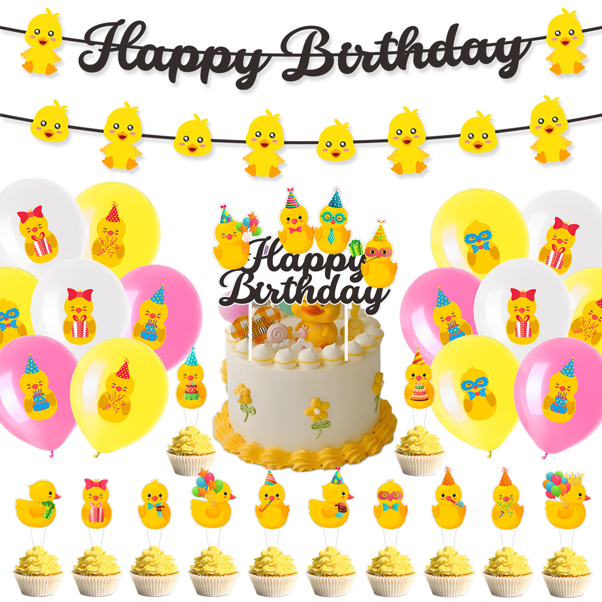 Cute Swim Duck Theme Happy Bir – Baby Products For Summer Bewertung und Preis