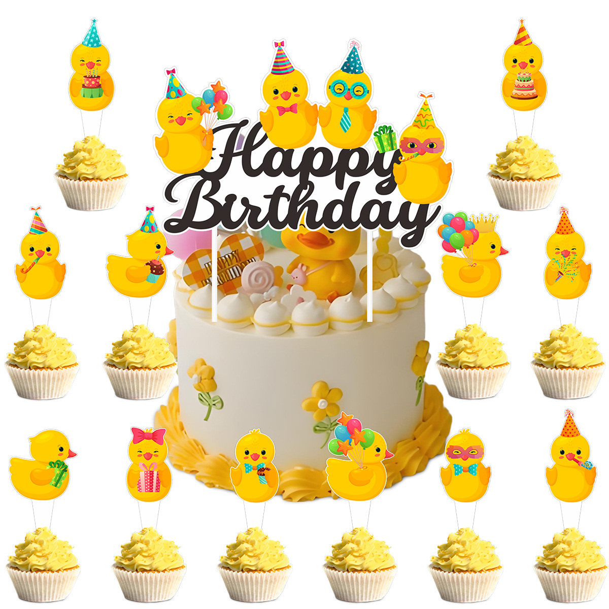 Cute Swim Duck Theme Happy Bir – Baby Products For Summer Bewertung und Preis