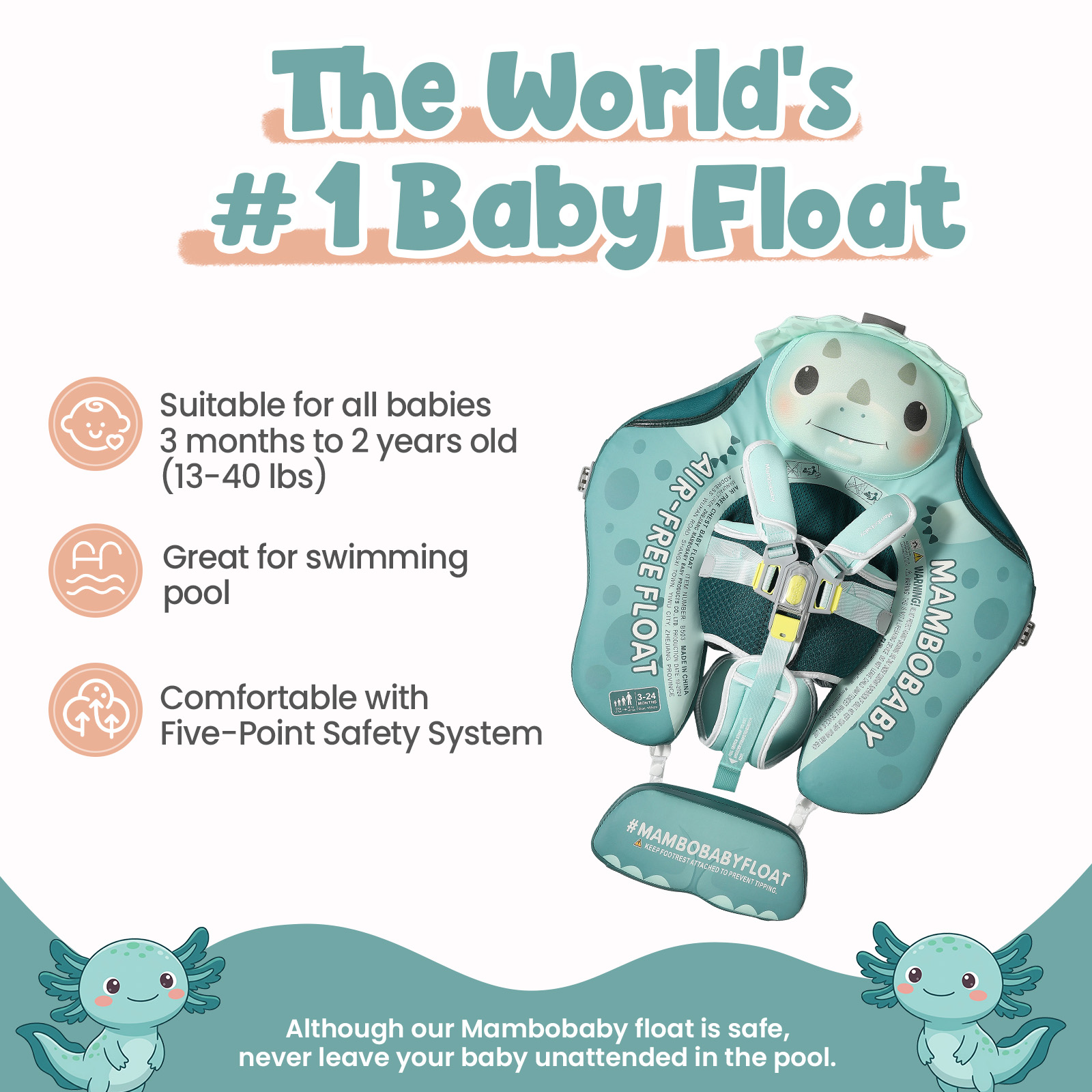 Mambobaby Float No-Slip Safe H – Baby Swimming Floater Bewertung und Preis