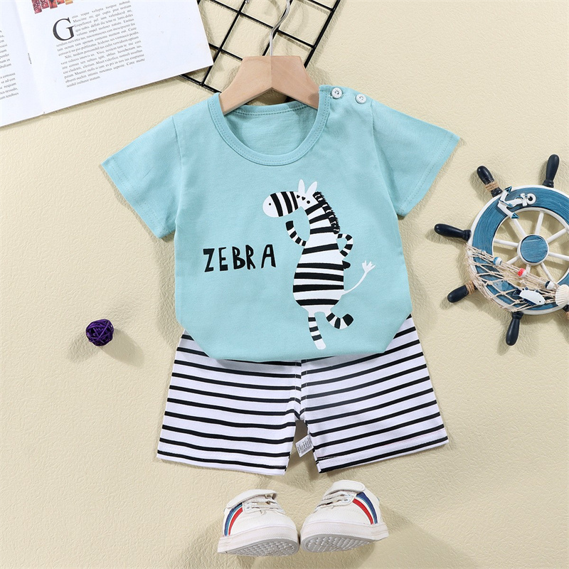 Cotton Tees+Shorts 2-piece Tra – Baby Products For Summer Bewertung und Preis