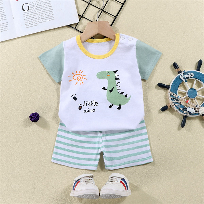 Cotton Tees+Shorts 2-piece Tra – Baby Products For Summer Bewertung und Preis