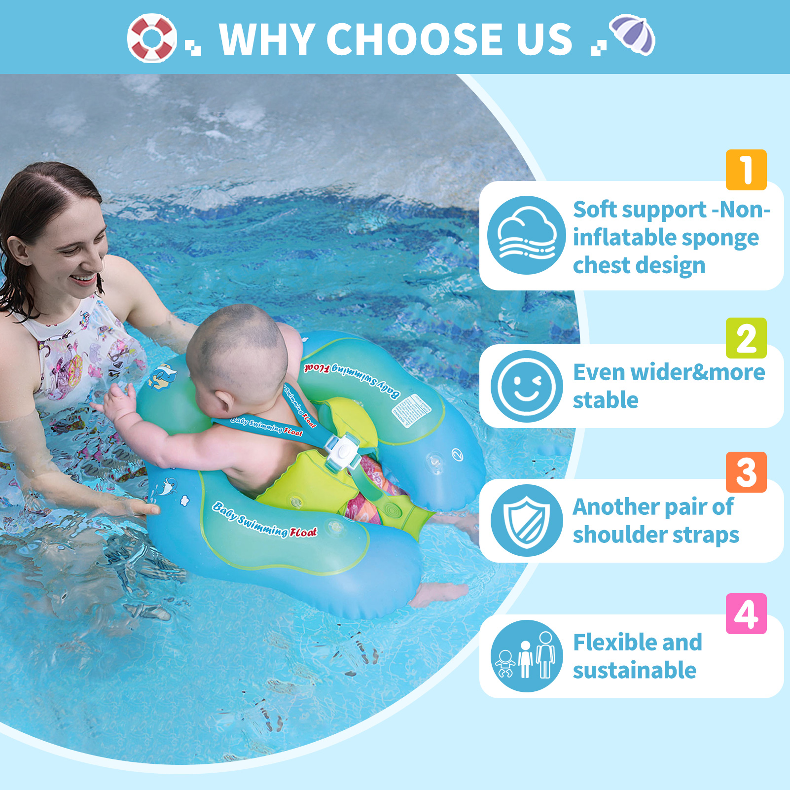 Swimbobo Baby Float Upgrades w – Baby Swimming Floater Bewertung und Preis