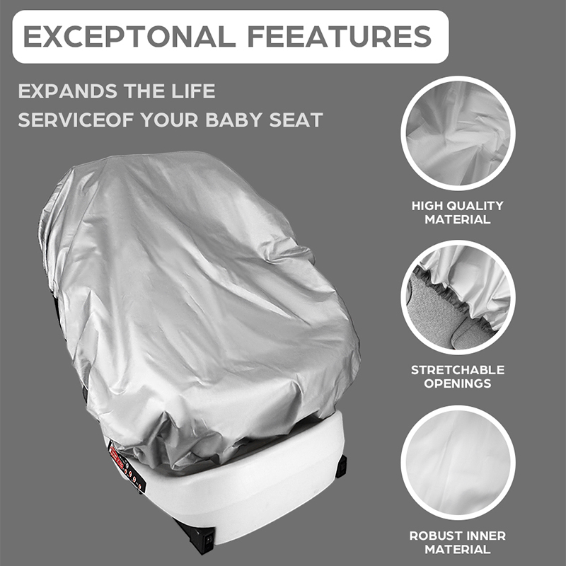 1PC Silver  Baby Car Seat Sun  – Infant Car Seat Cover Bewertung und Preis