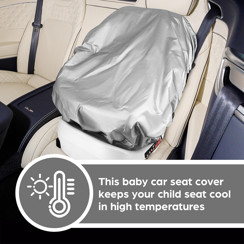 1PC Silver  Baby Car Seat Sun  – Infant Car Seat Cover Bewertung und Preis
