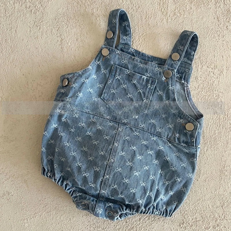 Baby Girls Bow Printed Denim C – Baby Products Korean Bewertung und Preis