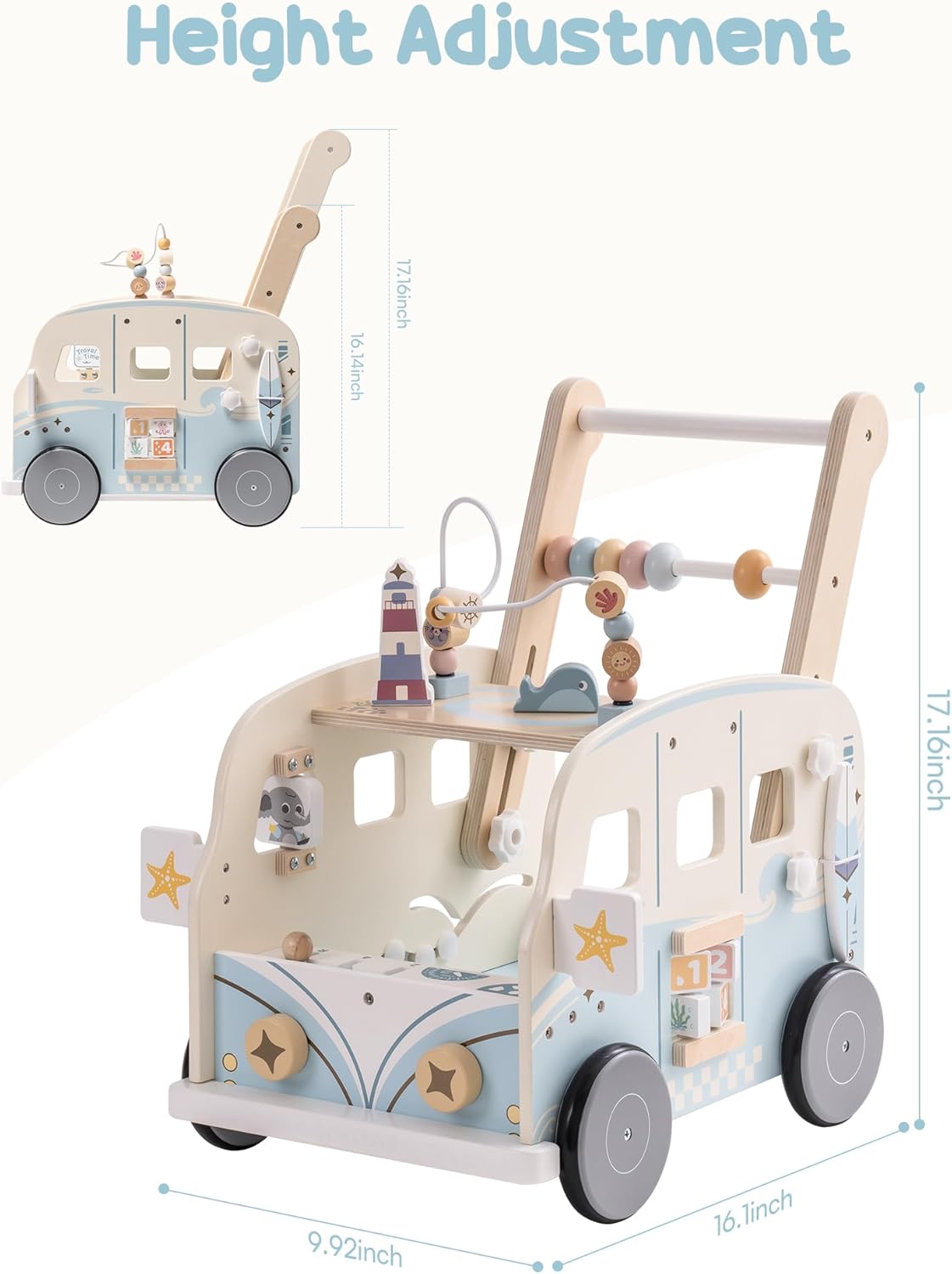 Robotime Robud Wooden Baby Wal – Baby Walker Activity Bewertung und Preis