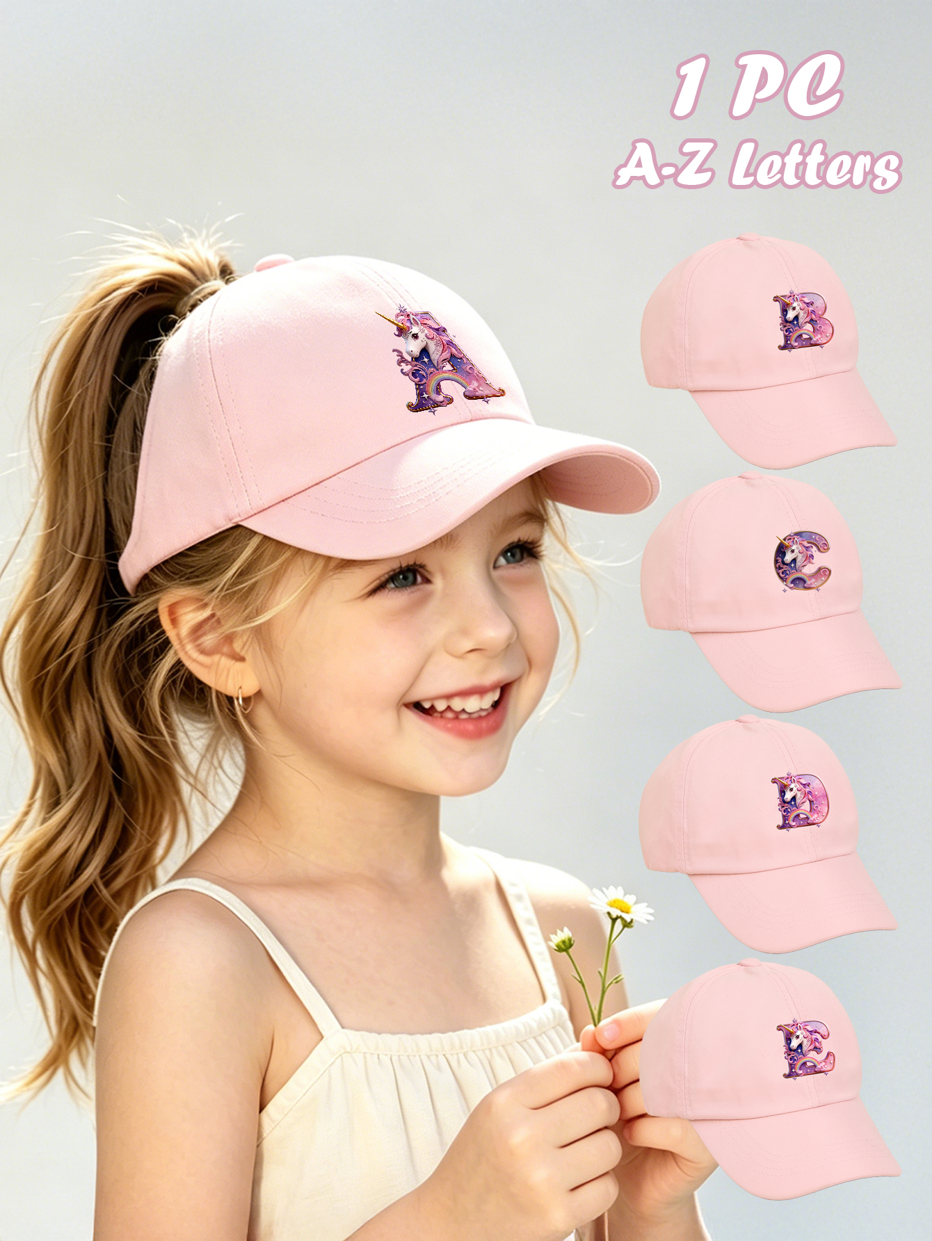 1pc pink baby hat  Adjustable  – Baby Products For Summer Bewertung und Preis