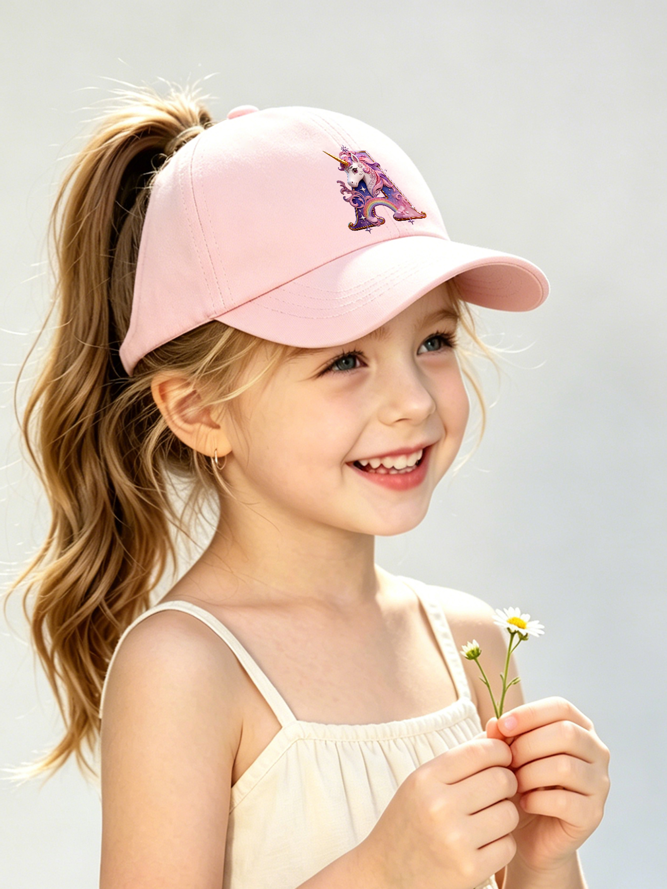 1pc pink baby hat  Adjustable  – Baby Products For Summer Bewertung und Preis