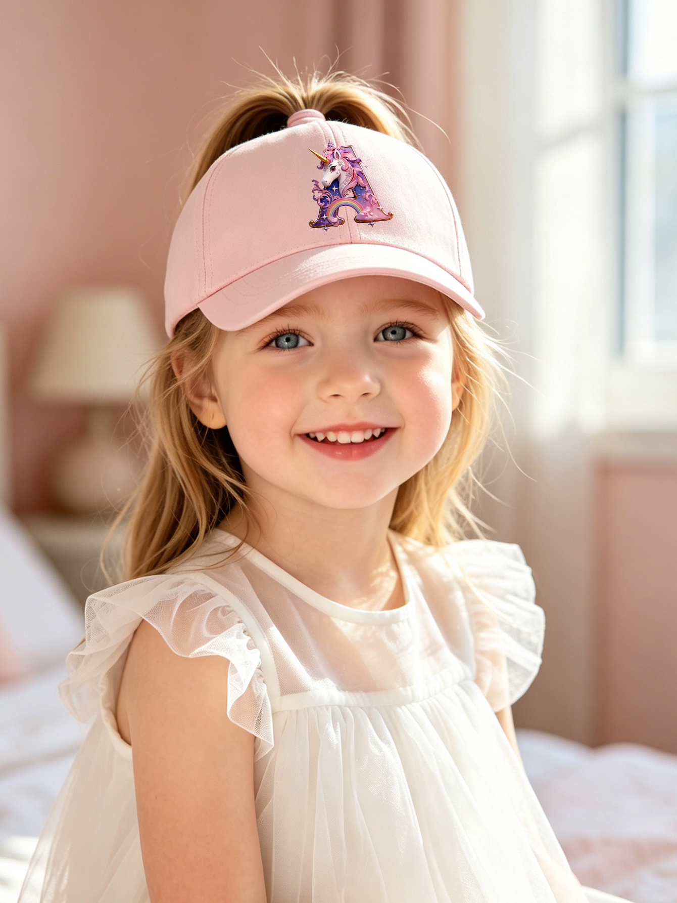 1pc pink baby hat  Adjustable  – Baby Products For Summer Bewertung und Preis